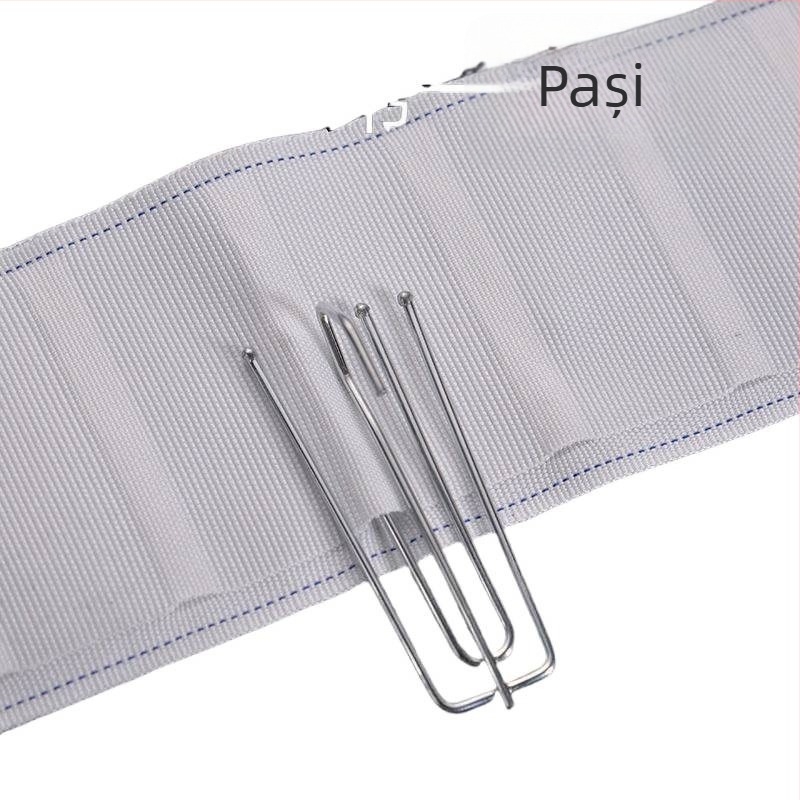 Bandă pentru perdea cu cârlige, benzi albe din țesătură, accesorii pentru perdea, lavabilă la mașină, benzi groase din țesătură, capete de țesătură