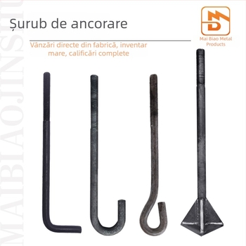 Șurub de ancorare cu placă de sudură în formă de L, încorporat