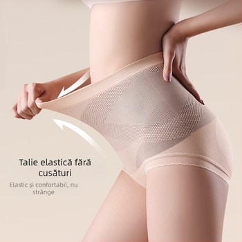 BONAS lenjerie intimă pentru femei, talie înaltă, modelare talie și ridicare șolduri, crotch antibacterian din bumbac, modelare tridimensională a șoldurilor, mărimi plus