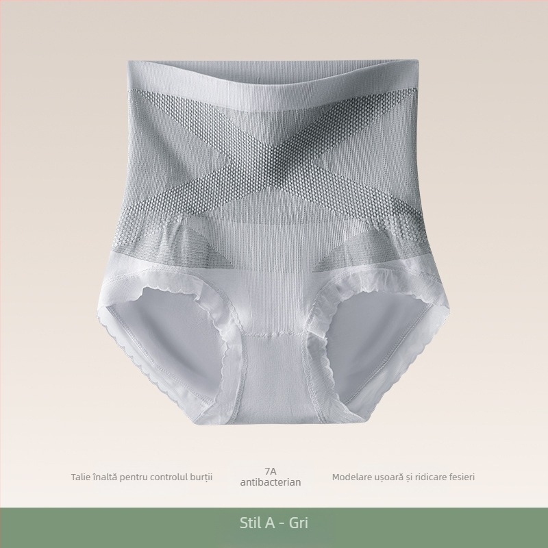 BONAS lenjerie intimă pentru femei, talie înaltă, modelare talie și ridicare șolduri, crotch antibacterian din bumbac, modelare tridimensională a șoldurilor, mărimi plus