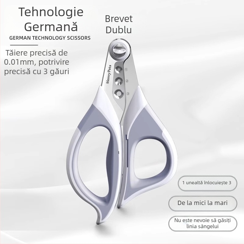 Tăietor de unghii pentru pisici și câini – un instrument cu protecție împotriva zgârieturilor, pentru începători