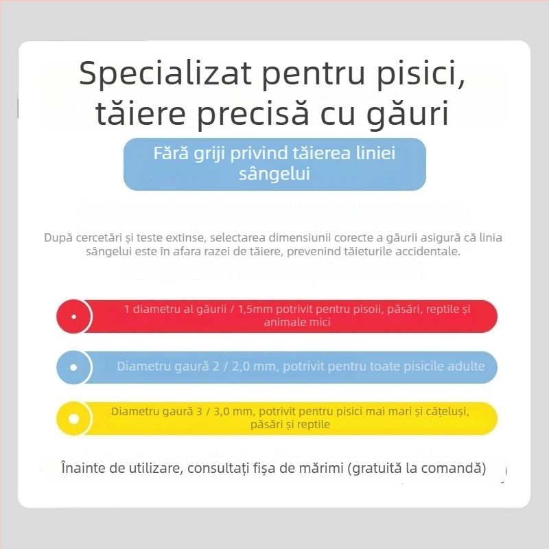 Tăietor de unghii pentru pisici și câini – un instrument cu protecție împotriva zgârieturilor, pentru începători