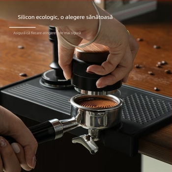 Pad de presare cafea din silicon, mic, antiderapant, rezistent la uzură