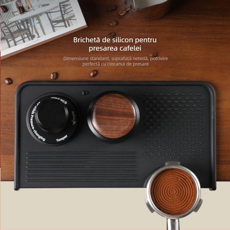 Pad de presare cafea din silicon, mic, antiderapant, rezistent la uzură