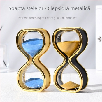 Cronometru cu nisip de 30 minute, ornament creativ din sticlă, artă de nisip pentru decor acasă și la birou