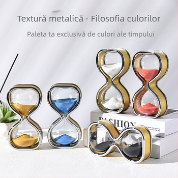 Cronometru cu nisip de 30 minute, ornament creativ din sticlă, artă de nisip pentru decor acasă și la birou