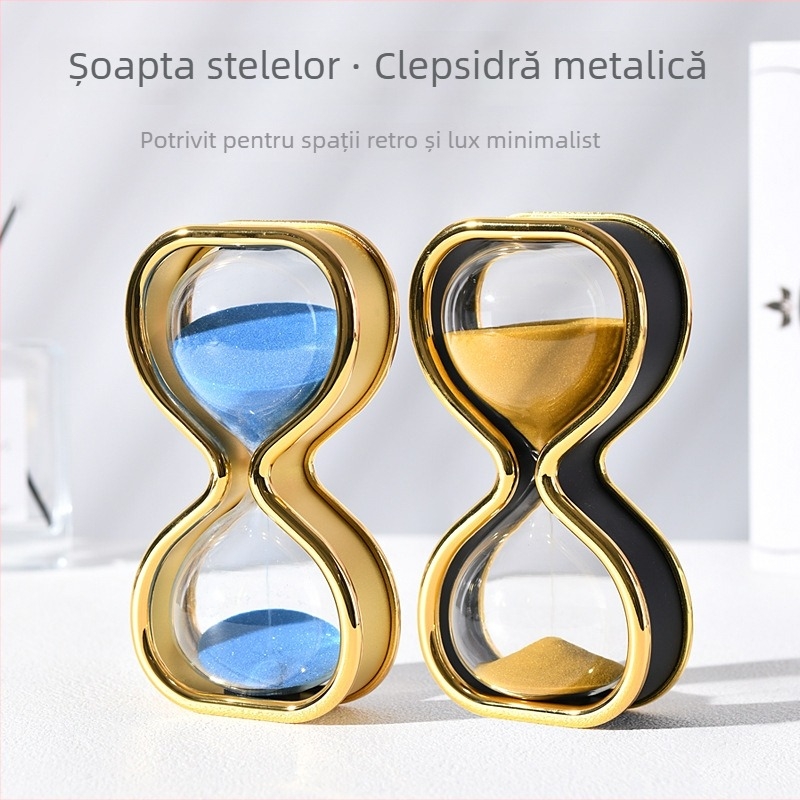 Cronometru cu nisip de 30 minute, ornament creativ din sticlă, artă de nisip pentru decor acasă și la birou