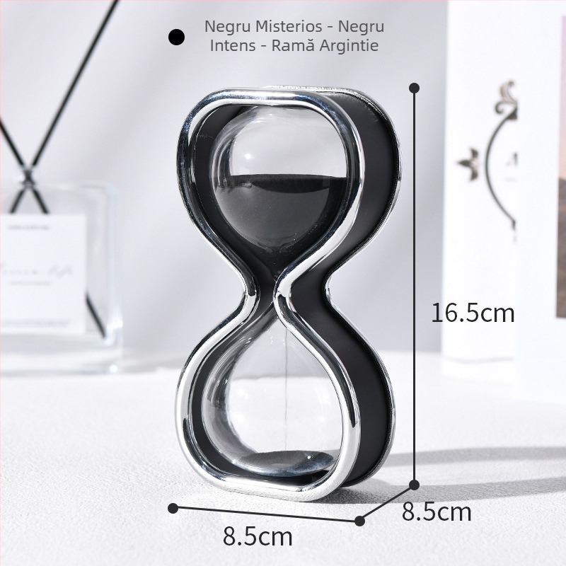 Cronometru cu nisip de 30 minute, ornament creativ din sticlă, artă de nisip pentru decor acasă și la birou