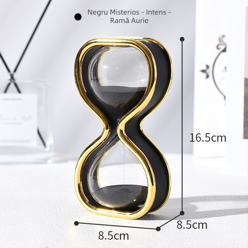 Cronometru cu nisip de 30 minute, ornament creativ din sticlă, artă de nisip pentru decor acasă și la birou