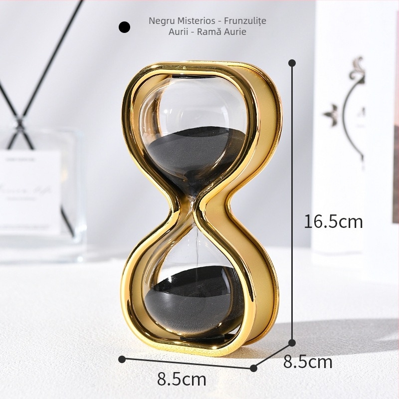 Cronometru cu nisip de 30 minute, ornament creativ din sticlă, artă de nisip pentru decor acasă și la birou
