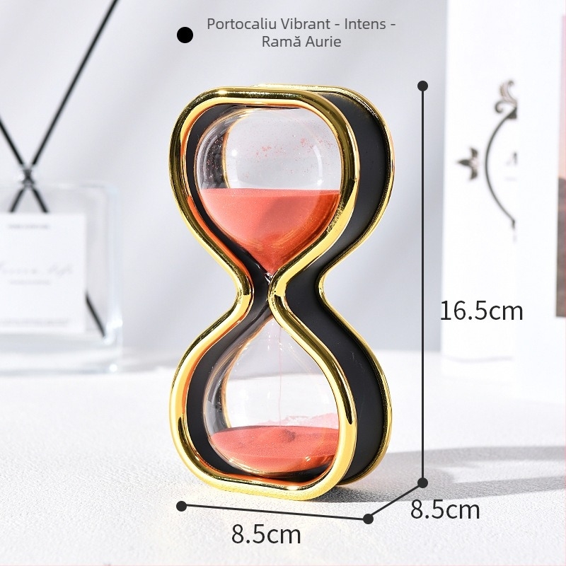 Cronometru cu nisip de 30 minute, ornament creativ din sticlă, artă de nisip pentru decor acasă și la birou