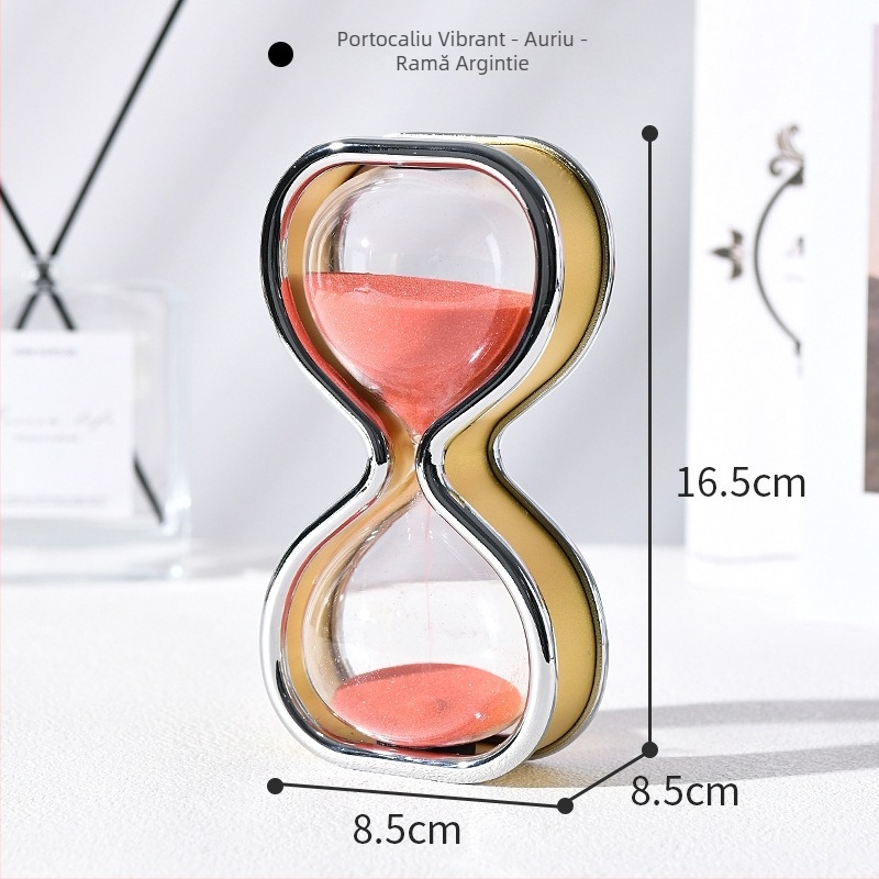 Cronometru cu nisip de 30 minute, ornament creativ din sticlă, artă de nisip pentru decor acasă și la birou