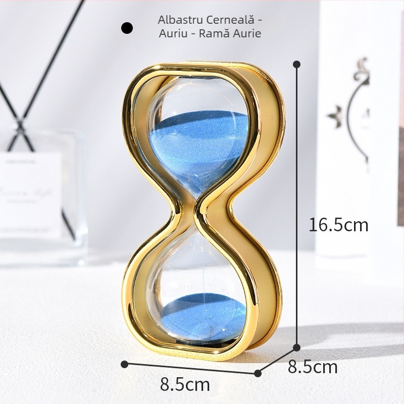Cronometru cu nisip de 30 minute, ornament creativ din sticlă, artă de nisip pentru decor acasă și la birou