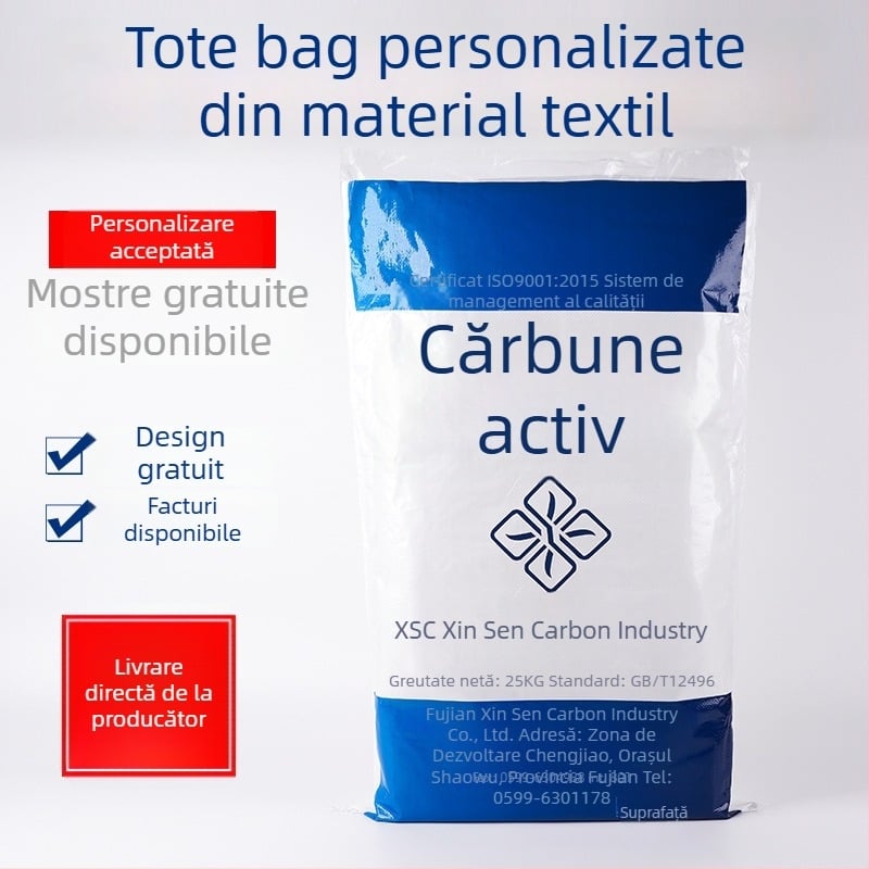 Saci textile imprimate color, laminate, cu dublu strat și ventil; saci personalizați pentru îngrășăminte chimice și furaje pentru animale