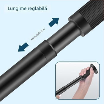 Bară telescopică pentru perdele din oțel inoxidabil, montaj fără găuri, bară de uscat haine, bară de susținere pentru garderobă, bară de despărțire a dormitorului