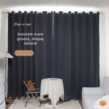 Cortine cu blackout total și izolare fonică pentru dormitor și sufragerie, stil modern minimalist, senzație premium, model 2025 pentru ferestre de tip erker