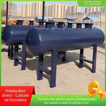 Distribuitor din oțel inoxidabil pentru circuite hidraulice, cu diverter, pentru încălzire prin pardoseală și aer condiționat central