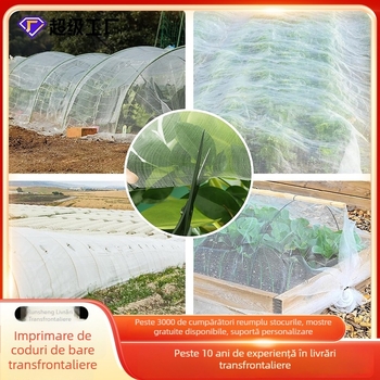 Plasă anti-insecte pentru sere și livezi, ochiuri 60, protecție sporită împotriva păsărilor, utilizată în agricultură