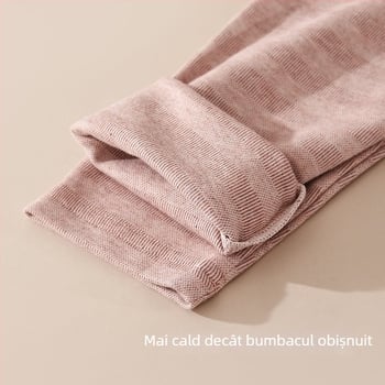 Top de alăptare după naștere, din bumbac, mâneci lungi, în dungi, pentru toamnă și iarnă