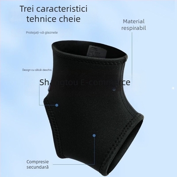 Orteza de gleznă din spandex pentru prevenirea entorsei, recuperare și stabilizarea articulației; protecție pentru gleznă pentru baschet