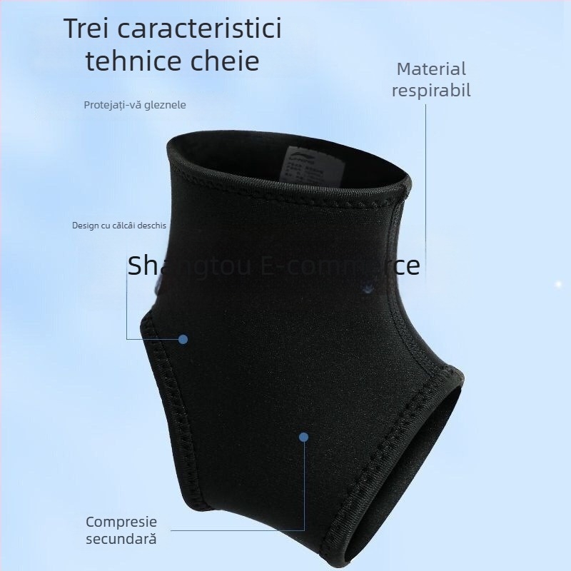 Orteza de gleznă din spandex pentru prevenirea entorsei, recuperare și stabilizarea articulației; protecție pentru gleznă pentru baschet