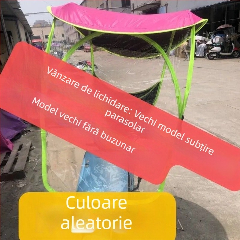 Umbrelă de protecție pentru vehicule electrice: protecție împotriva vântului și ploilor pentru biciclete electrice și motociclete