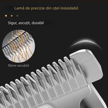 Mașină de tuns păr electrică cu afișaj LCD, putere mare, pentru uz casnic, stil retro