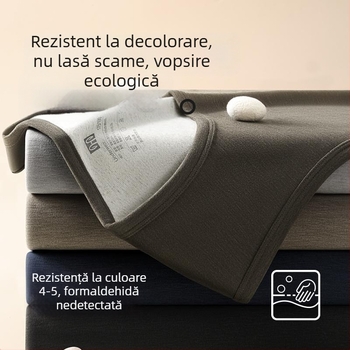 Vesta termică pentru bărbați din lână, velur antibacterian 7A, velur pe ambele fețe, călduroasă pentru toamnă și iarnă