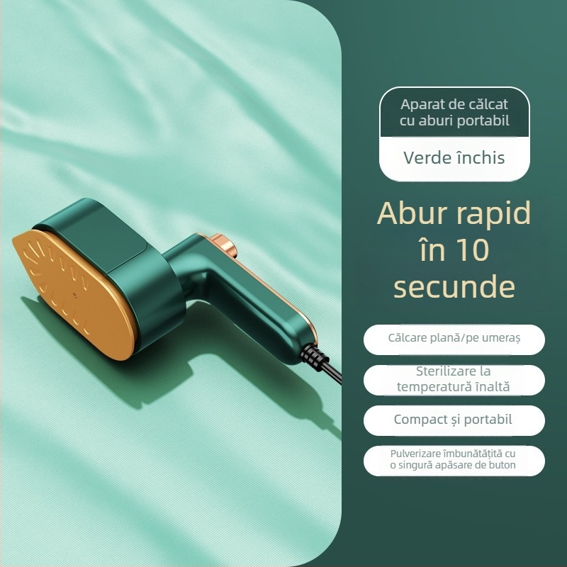 Aparat de călcat cu aburi, pliabil, portabil, alimentat prin USB, compact pentru utilizare acasă și în cămine