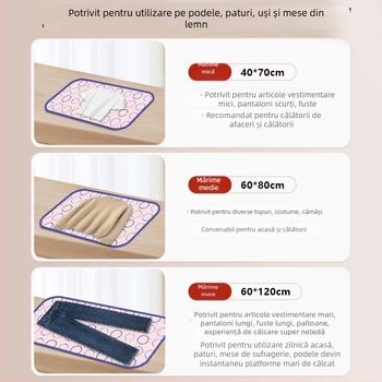 Placă izolatoare pentru călcat la temperaturi înalte, pentru uz casnic, plăcuță pliabilă pentru masă de călcat, suport termic pentru fier