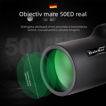 HaleBor telescop monocular 10-30x50 cu viziune nocturnă, pentru exterior, nivel profesional