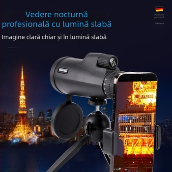 HaleBor telescop monocular 10-30x50 cu viziune nocturnă, pentru exterior, nivel profesional