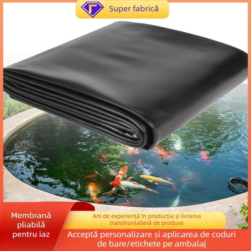Liner impermeabil din HDPE pentru iazuri, membrană pliabilă anti-scurgere pentru acvacultură