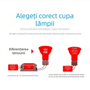 Lampă LED tip Cup pentru tavan, GU10/MR11/MR16, 220V/12V, corp din sticlă, reglabilă, 60 LED, 3000K/6000K, unghi fascie 36°, CRI 95, IP65