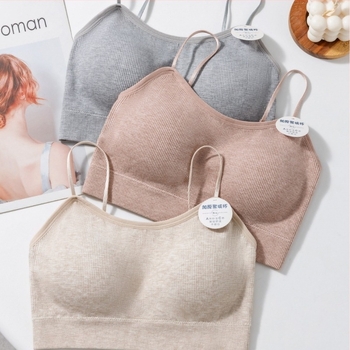 Sutien fără Bretele, spate în formă de U, cupe 3/4, căptușite cu burete, bretele fixe, din nylon