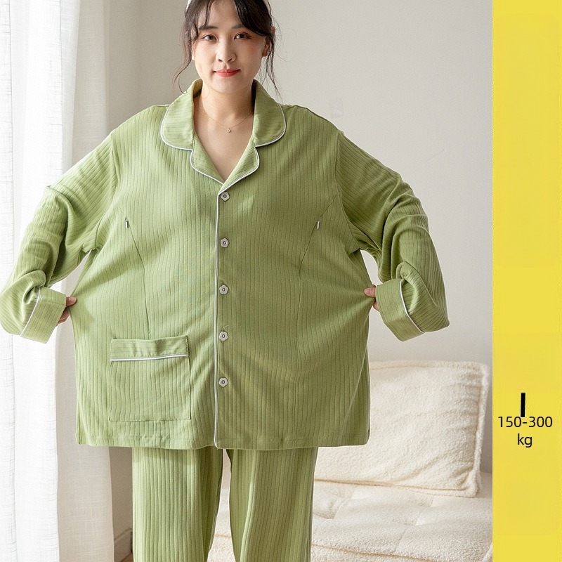 Set pijamale pentru mame însărcinate și alăptare, 100% bumbac, stil coreean, 161–180 g/m2, lansare primăvară 2023