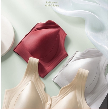 Sutien de alăptare fără cusături, cu închidere frontală, Ice Silk, Wireless, cupă de formă medie
