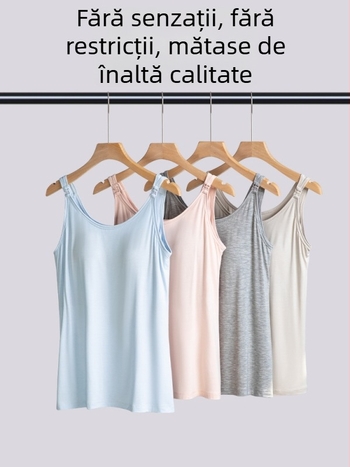 Camisolă de alăptare cu nasturi în față, croială lejeră, fibre de celuloză regenerată 90–95%, Primăvara-Vara 2025