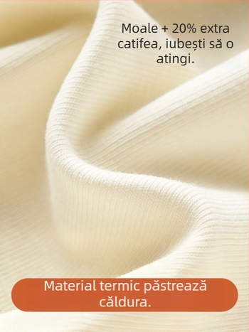 Set maternitate toamnă/iarnă pentru alăptare: poliester 90–95%, iarnă 2025, mâneci lungi, guler în formă de U, stil casual