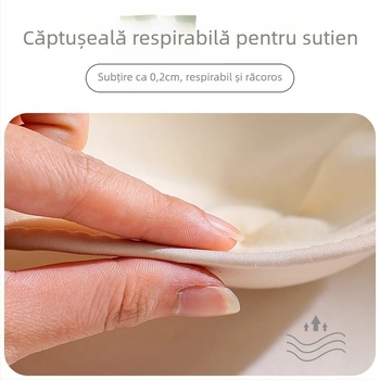 Sutien de alăptare din nylon, 70-80% nylon în materialul principal, cupe formate subțire, fără sârmă, bretele dublu reglabile, pentru alăptare