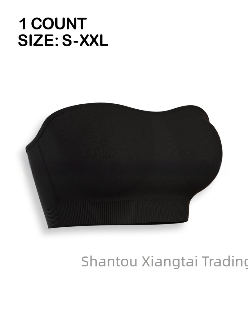 Sutien fără bretele, tip tube-top, cu bretele detașabile, fără arc, cupă completă, 95% nylon