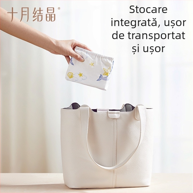 Pelerină pentru alăptat din bumbac (>95%), fără mâneci, guler atârnat, stil chinezesc (toamnă 2024)