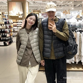 Vesta de puf pentru copii XM2212 — subțire, stil korean, țesătură poliester, umplutură 50 g puf, conținut puf 91–95%, fără glugă, potrivit pentru patru anotimpuri