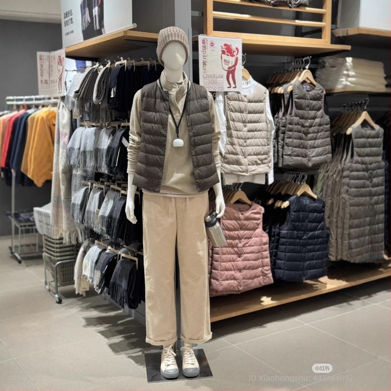 Vesta de puf pentru copii XM2212 — subțire, stil korean, țesătură poliester, umplutură 50 g puf, conținut puf 91–95%, fără glugă, potrivit pentru patru anotimpuri