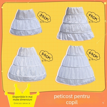 Rochie pentru copii cu fustă tutu de prințesă, suport fără os, căptușeală interioară, taftă poliesterică, pentru reprezentații pe scenă, primăvara 2022