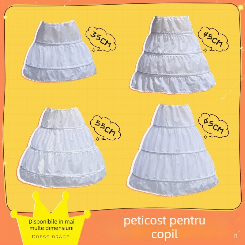 Rochie pentru copii cu fustă tutu de prințesă, suport fără os, căptușeală interioară, taftă poliesterică, pentru reprezentații pe scenă, primăvara 2022