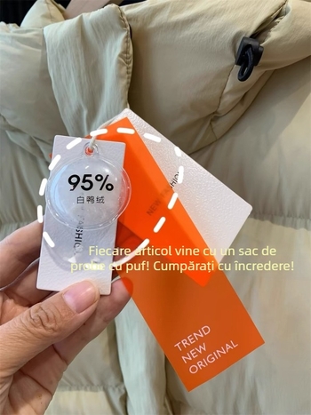 Jachetă de puf cu glugă, exterior din nylon, umplutură din puf de rață >91%, 201–300 g, croi Slim, iarnă 2023