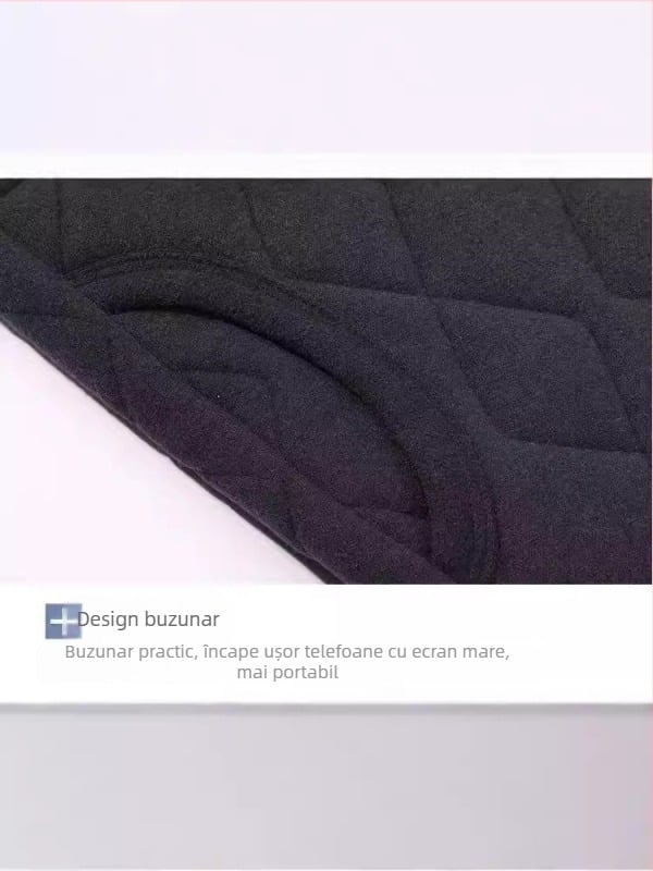 Vesta din bumbac pentru bărbați, căptușită cu fleece, scurtă, groasă, caldă, mărimi mari