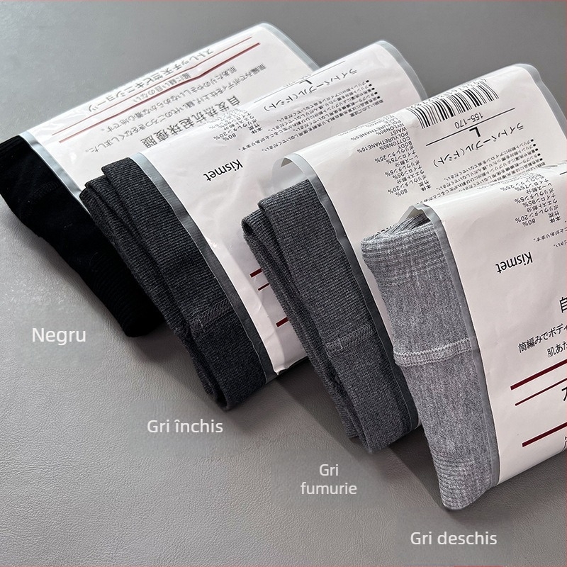 Dresuri din bumbac, model solid, grosime medie, conținut 30–50% bumbac, absorbante la transpirație și anti-frecare