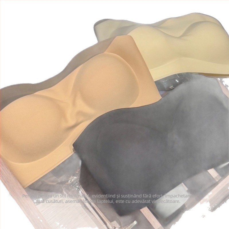 Sutien fara bretele, invizibil, cupe modelate subtiri, material principal Nylon 64.7%, captuseala Nylon 64.7%, cupa completa, fara inel metalic, respirabil, potrivit pentru toate anotimpurile